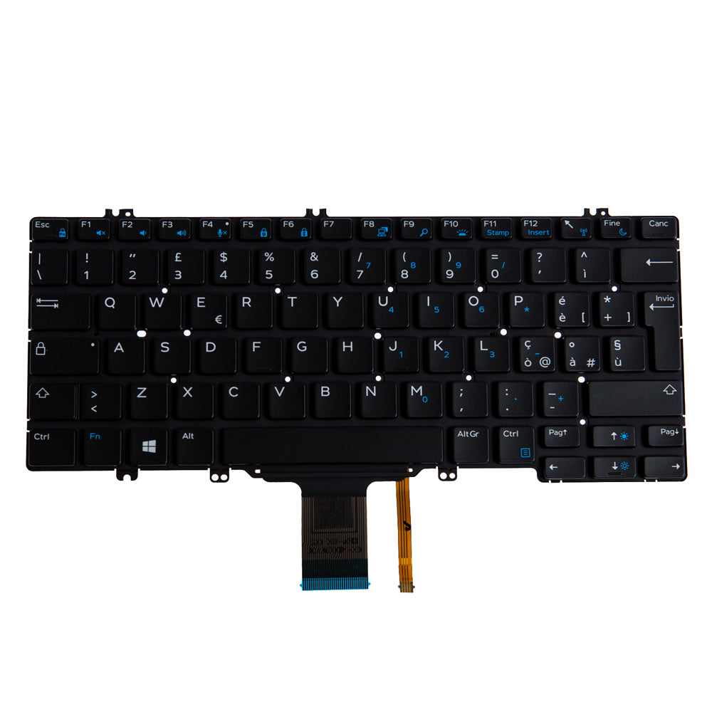 Origin Storage KB-CHVD9 – Notebook-Ersatztastatur – Beleuchtet – QWERTY (IT) – Ohne Ziffernblock – Schwarz – f