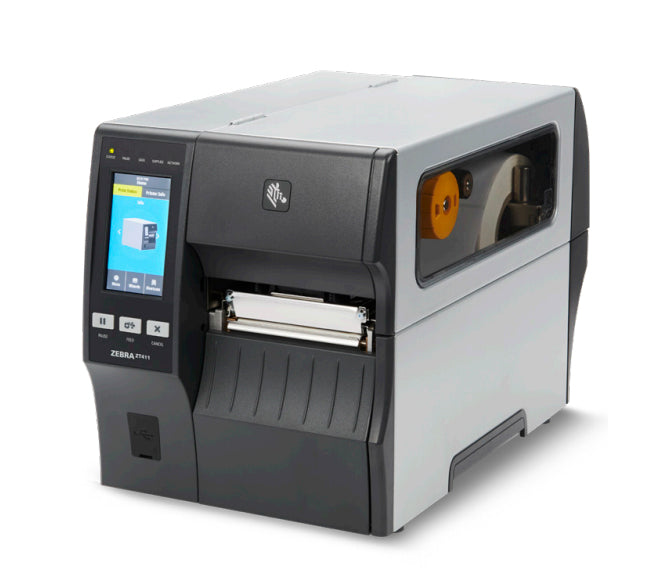 Zebra ZT411 – Etikettendrucker, Thermodirekt/Thermotransfer, bis 104 mm, Farbdisplay, USB, LAN, RS-232, 203 dpi