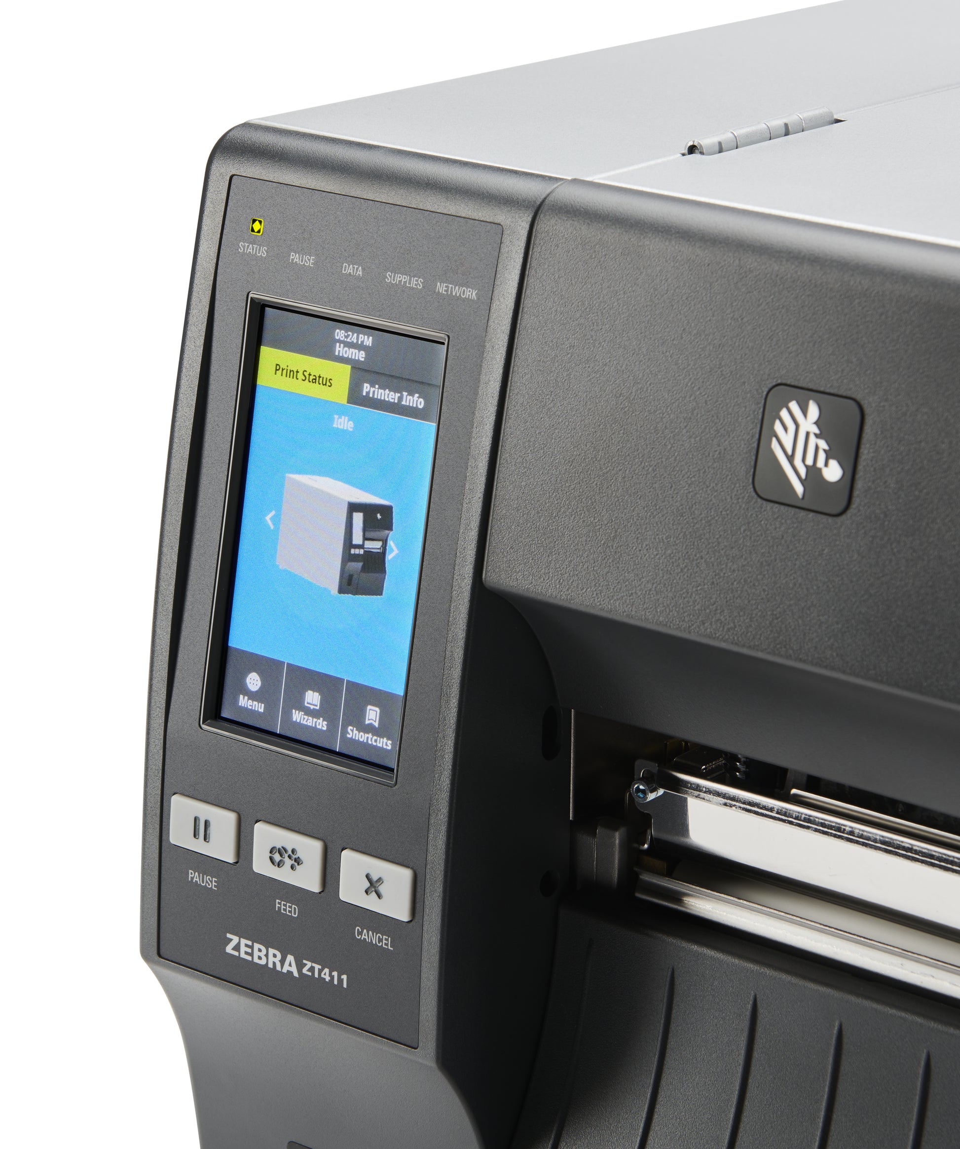 Zebra ZT411 – Etikettendrucker, Thermotransfer, bis 101,6 mm, USB, Bluetooth, LAN, 600 dpi, für Etiketten