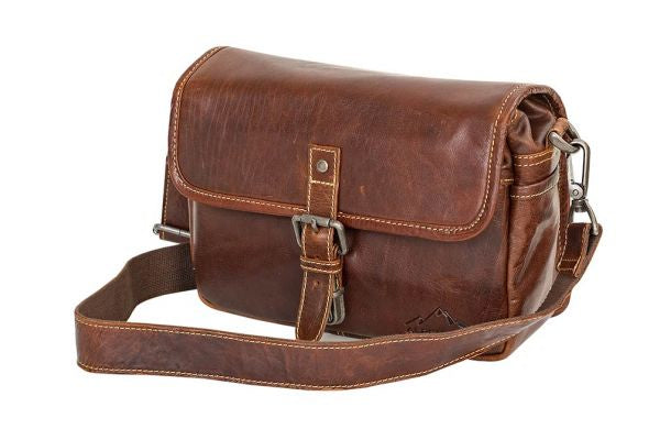 Alpenleder Presse Umhängetasche – Leder, Platz für 2 Objektive – für DSLR, Digitalkamera, Systemkamera