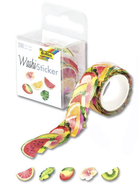 Folia Sticker – 200 Stück – wiederablösbar – mehrfarbig
