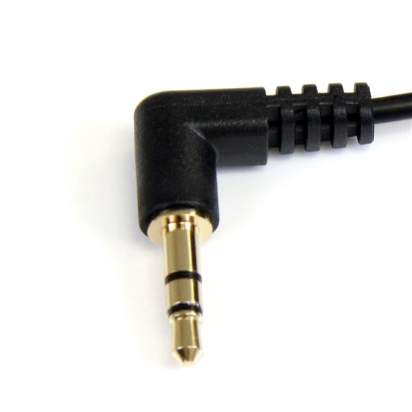 StarTech.com 3,5-mm-Klinkenkabel – 90° Stecker–90° Stecker – 1,8 m, vergoldete Stecker