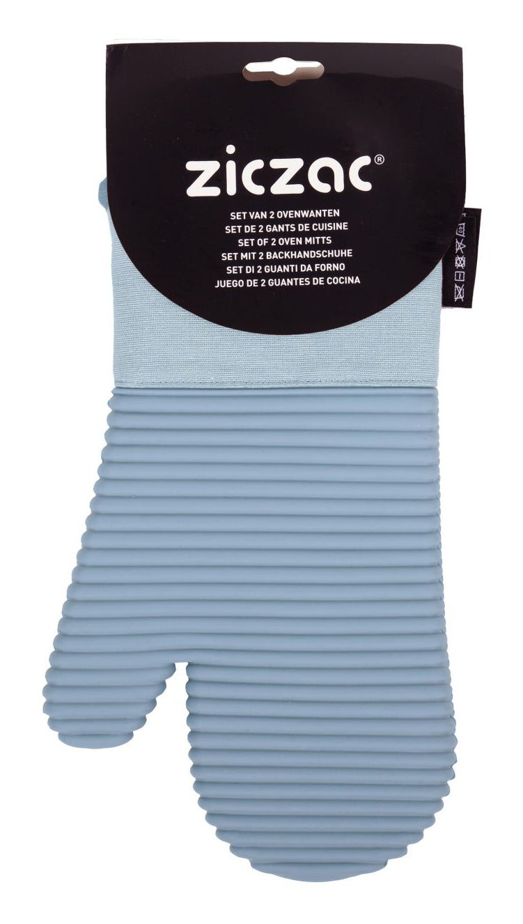 Tiseco Küchenhandschuh, 18 × 33 cm, Silikon, rutschfest, hellblau