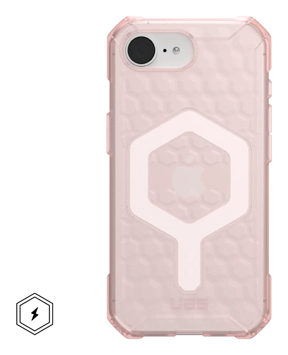 Urban Armor Gear UAG Essential Armor MS Rückcover – für Apple iPhone 16e, MagSafe, Kunststoff, Rosa, bis 5,4 m Sturzschutz