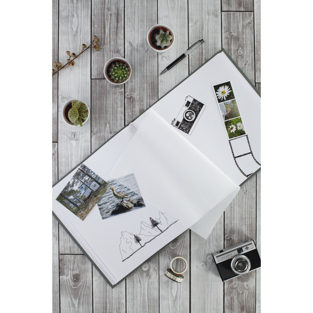 Hama Fine Art – Einsteckalbum für 320 Fotos 10 × 15 cm, 30 × 30 cm, Grau