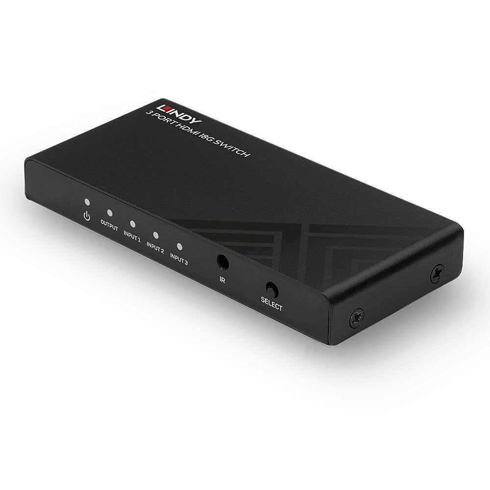 Lindy HDMI-Switch, 3 Port, 18 Gbit/s