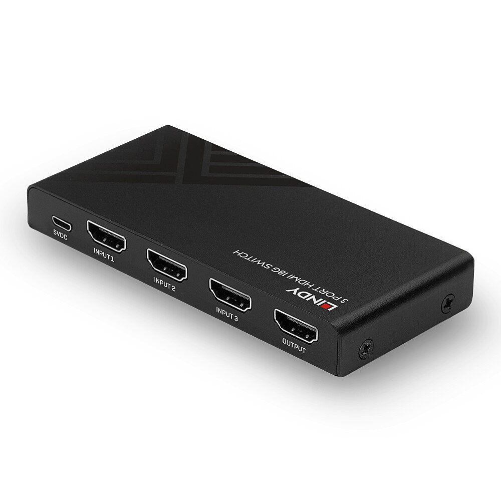Lindy HDMI-Switch, 3 Port, 18 Gbit/s