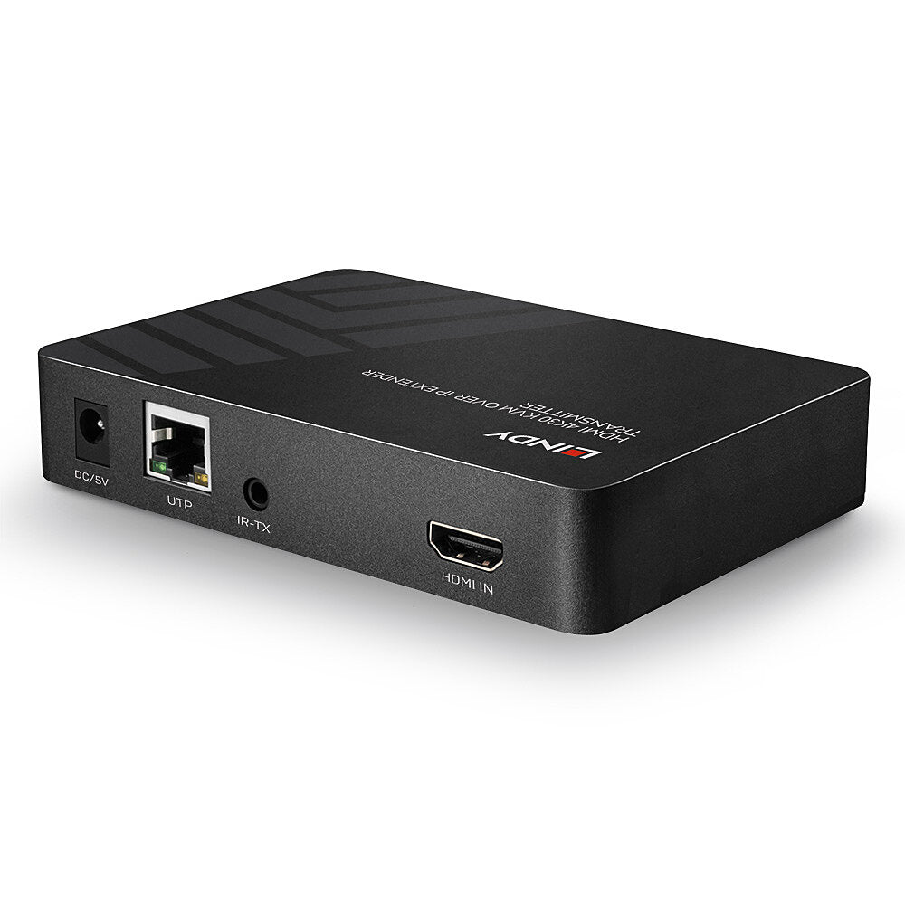 Lindy KVM-Extender über IP, 4K (3840 × 2160), Sender, HDMI 1.4, USB HID, IR, HDCP 1.4