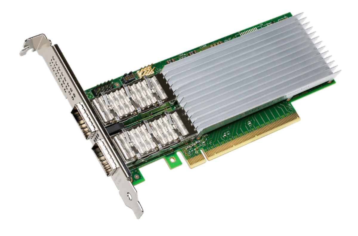 Intel E810-CQDA2 – PCIe 100GbE NIC – 2×QSFP28, PCIe 4.0 x16