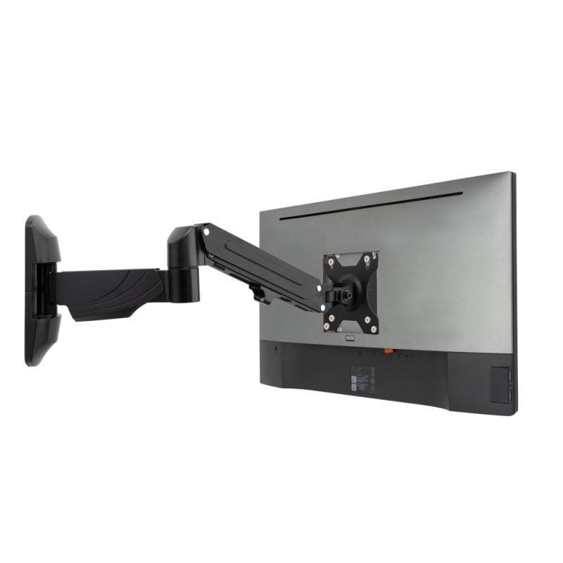 Lindy 40712 – Monitor-Wandhalterung – 1 Monitor – 13–32" – VESA 75×75/100×100 mm – bis 9 kg/Monitor – Schwarz