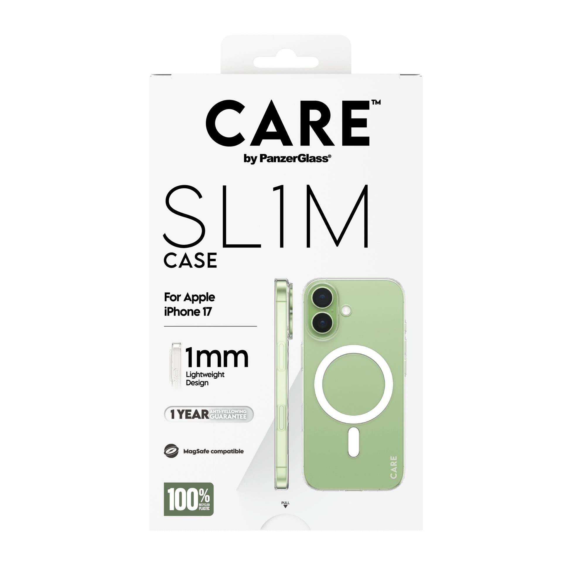 PanzerGlass CARE SL1M Backcover – für Apple iPhone 17, MagSafe, PC, Transparent