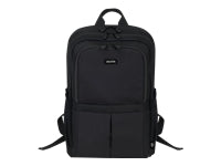 DICOTA Notebook-Rucksack für Notebooks bis 15,6" – Abschliessbar, aus recycelten Materialien – Schwarz