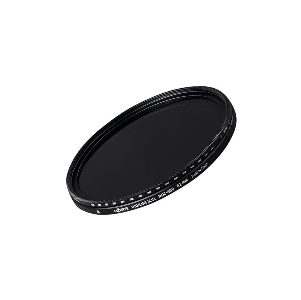 Dörr Digiline Slim Variabler Graufilter ND2–400 – 62 mm, 1–8,5 Stopp – Schwarz