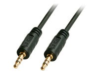 Lindy Audiokabel 3,5 mm Klinke (Stecker) auf 3,5 mm Klinke (Stecker) – 3 m, 3-polig (TRS), schwarz