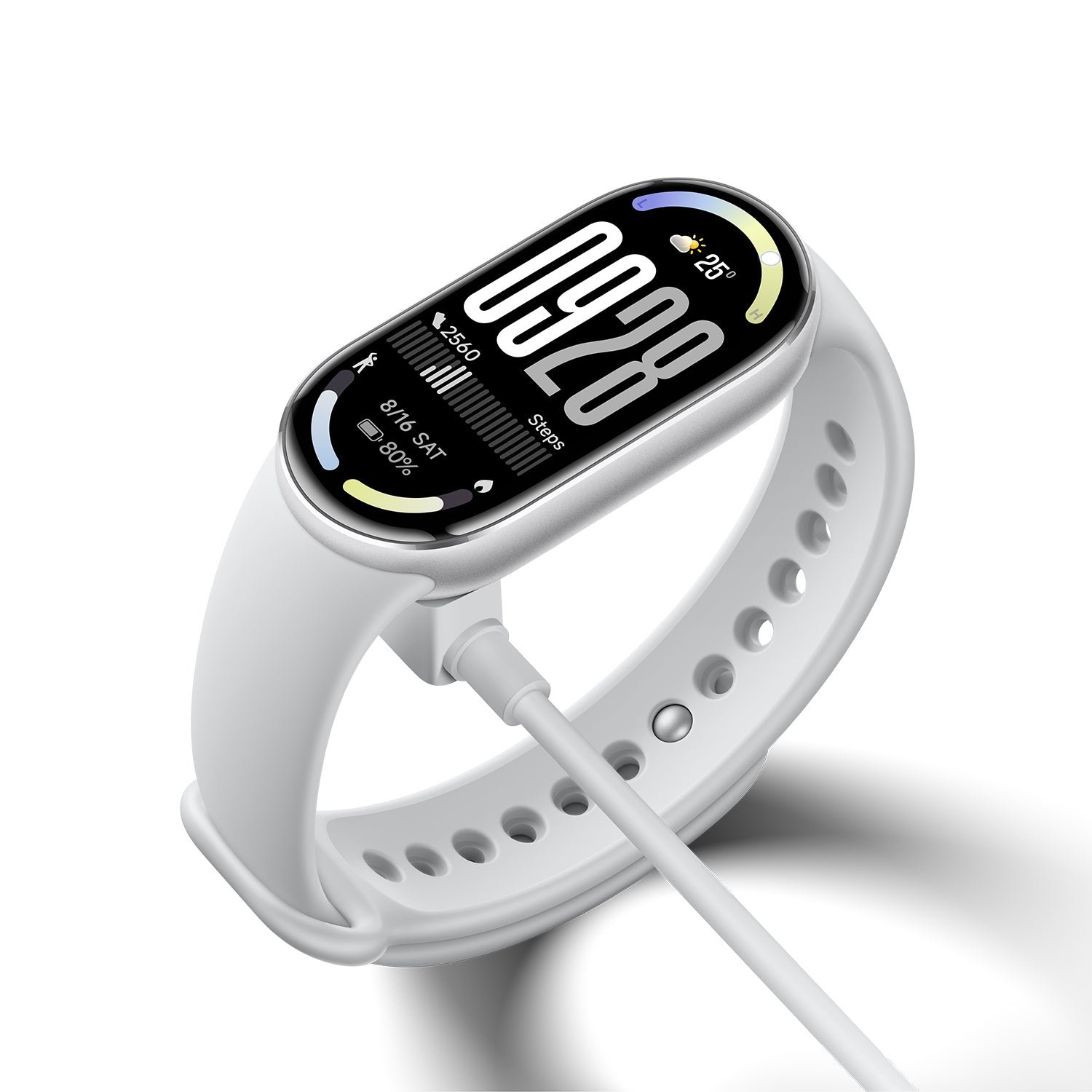 Xiaomi Smart Band 10 – Smartwatch – 1,72" AMOLED, Bluetooth, 5 ATM, Silber, Bandgrösse 135–210 mm, Sportarmband