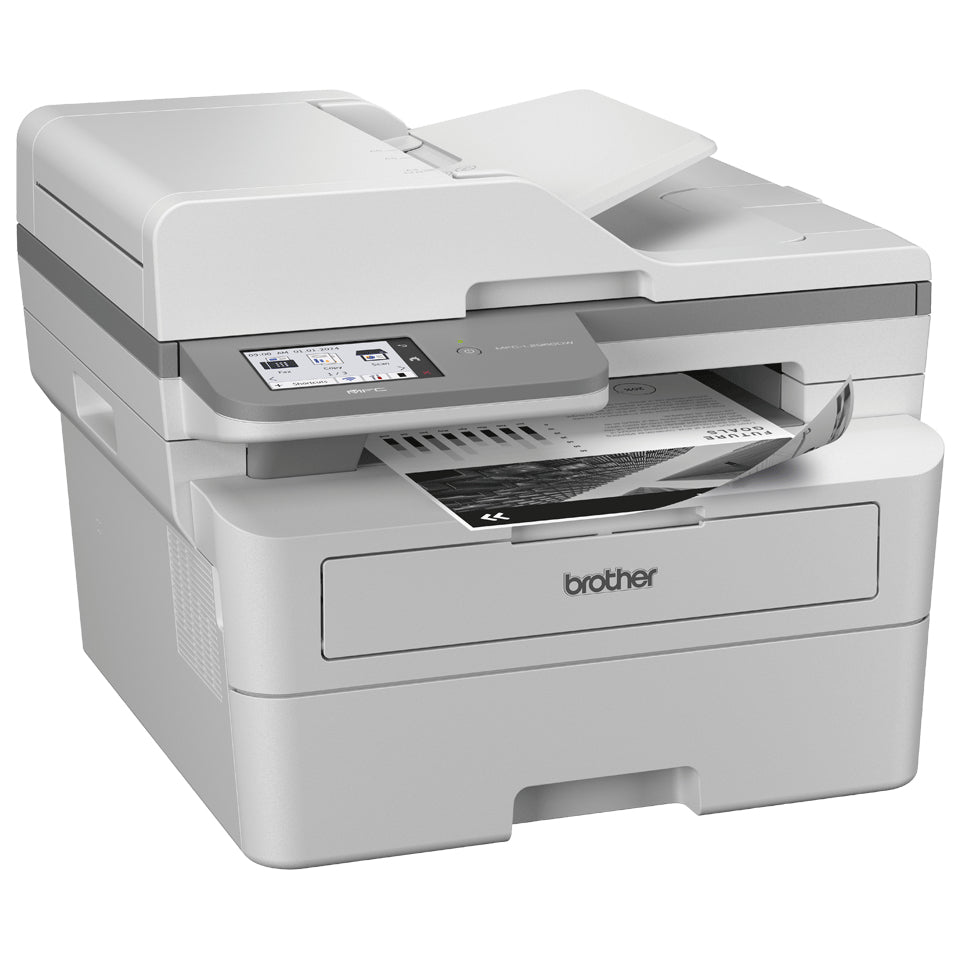 Brother Multifunktions-Laserdrucker – SW-Laser-Multifunktionsdrucker, A4, 4-in-1, Duplex, ADF, WLAN/LAN