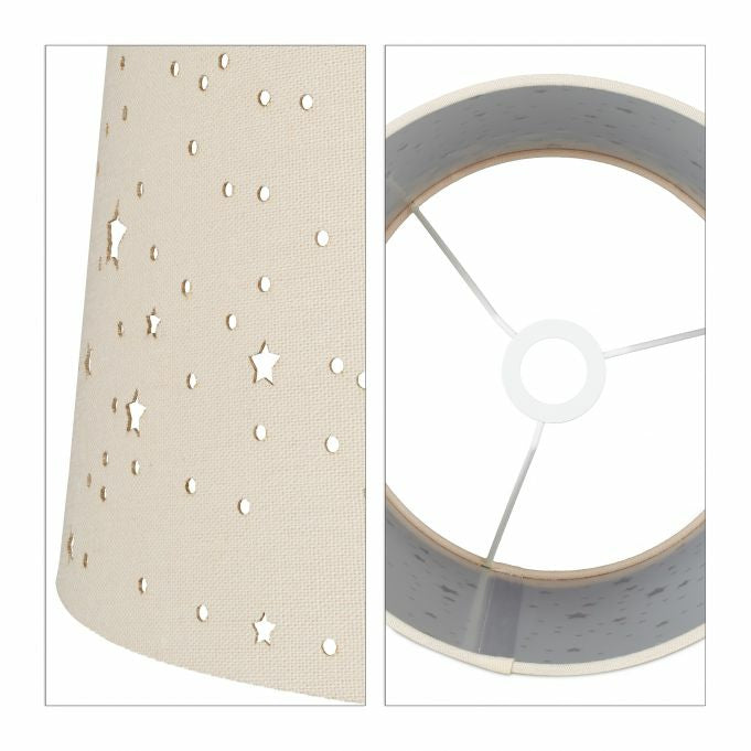 Relaxdays Tischleuchte – E14, 40 W, 40 cm – Hellbraun
