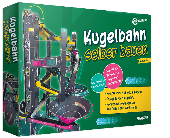 Franzis Verlag Experimentier-Bausatz – Kugelbahn selber bauen, ab 8 Jahren