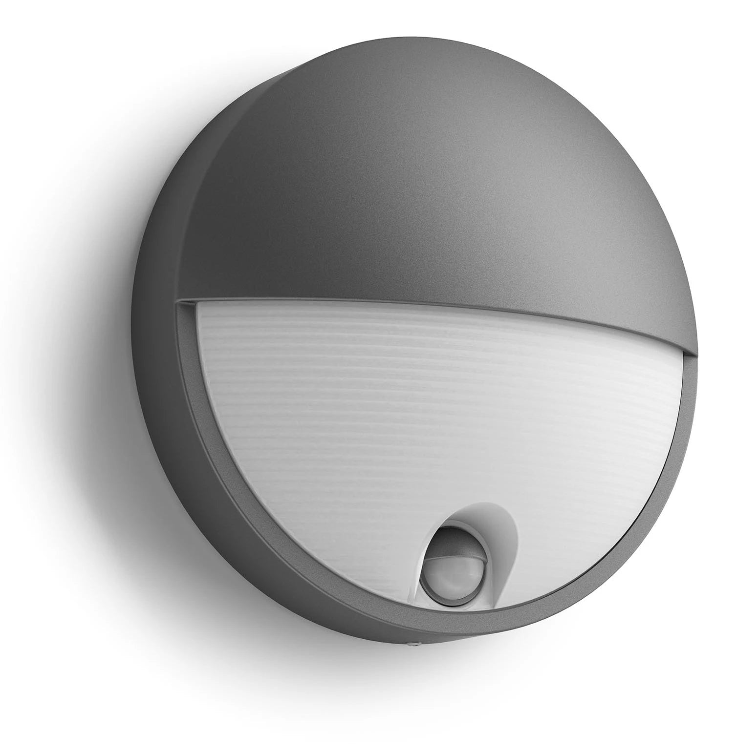 Philips by Signify Philips Aussenwandleuchte – 2700 K – IP44 – Netzbetrieb – mit Bewegungsmelder – Anthrazit, Aluminium
