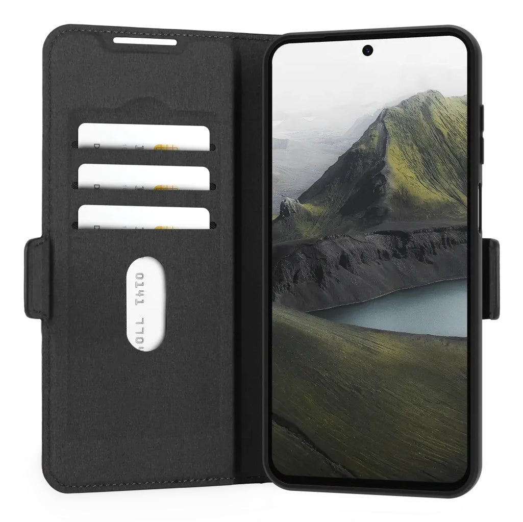 dbramante1928 Oslo Pro Folio – für Samsung Galaxy A17 5G, mit Ständer, 5 Kartenfächer, PU+Kunststoff, Schwarz