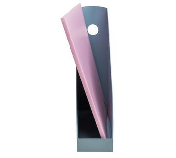Exacompta Stehsammler – A4+ – Kunststoff – Blaugrau – 82 × 266 × 305 mm