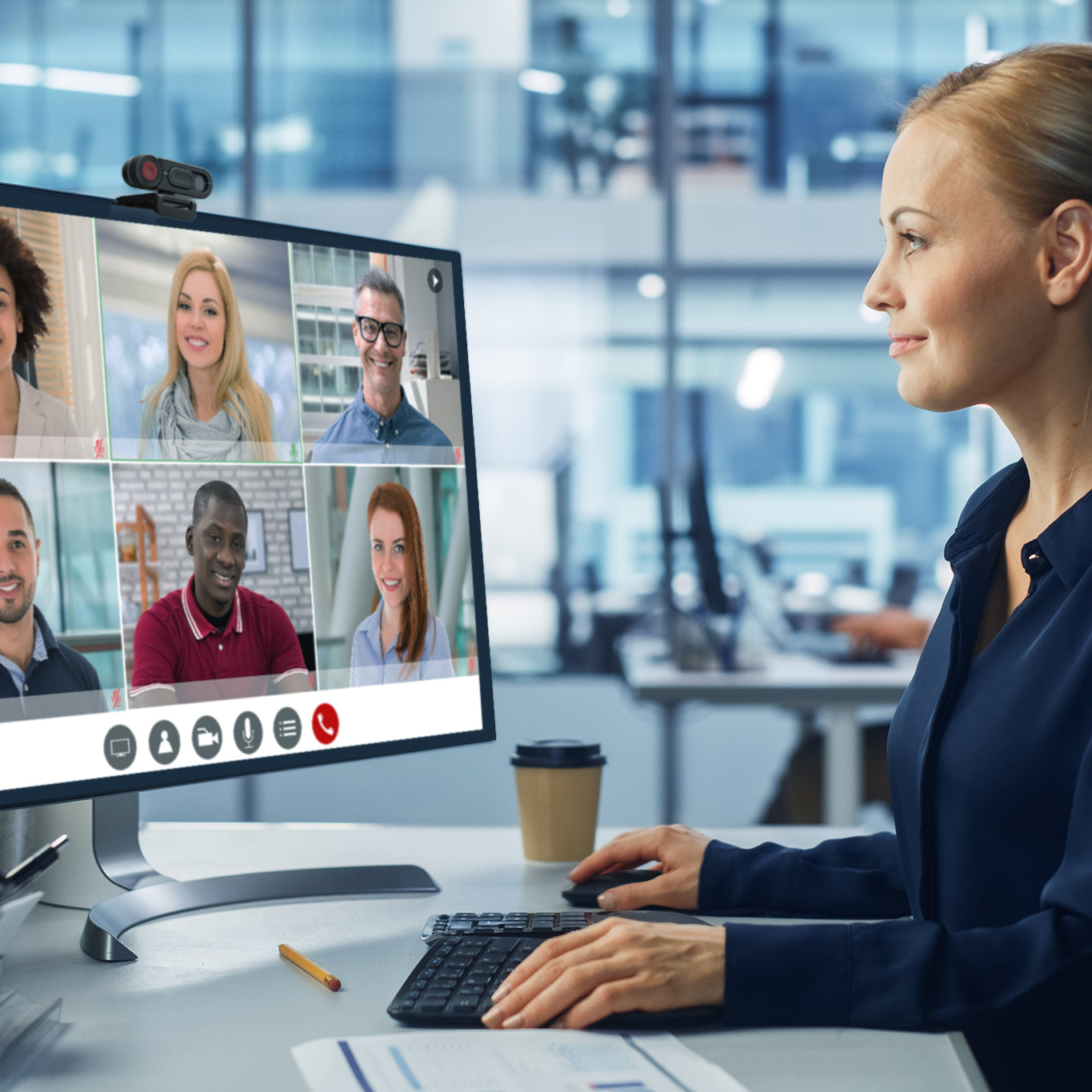 j5create Webcam – HD 720p, Autofokus, Schwarz