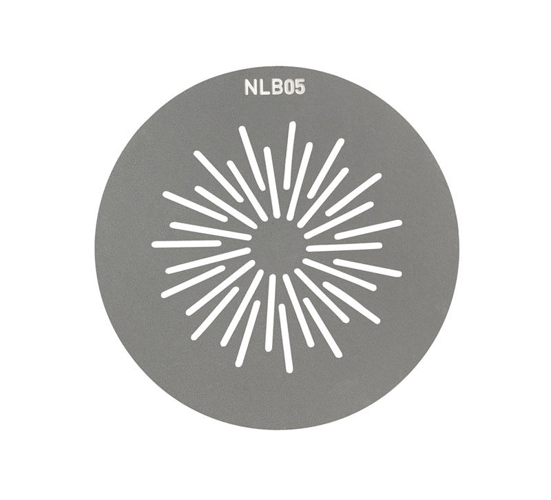 Nanlite Projektionsaufsatz (Diffusor) – für Forza 200/300/300B usw. – 10 Stk., Metallisch – 170 × 102 × 80 mm