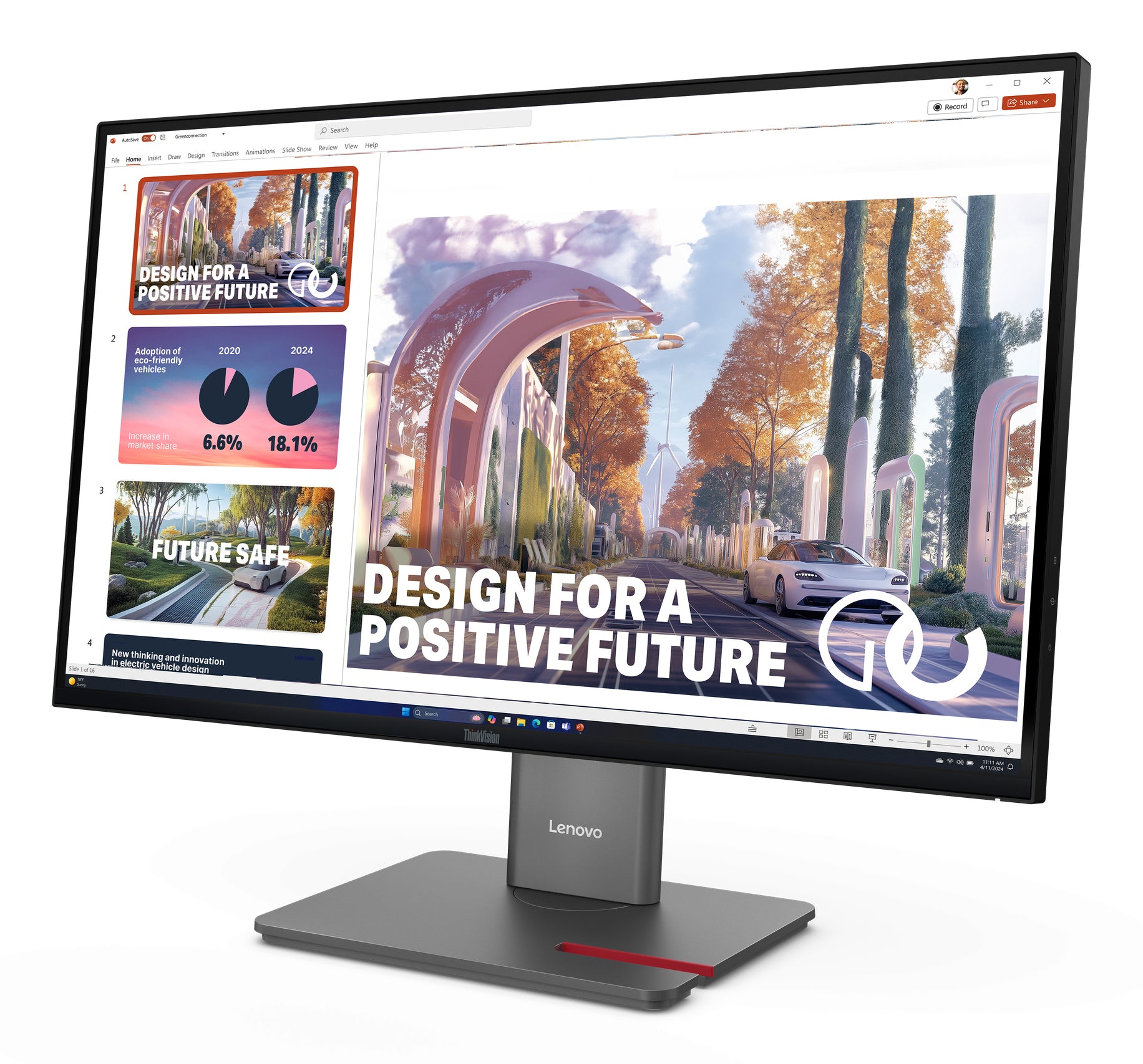 Lenovo ThinkVision P27QD-40 – 27", 2560 × 1440 (WQHD), IPS, 120 Hz, LAN