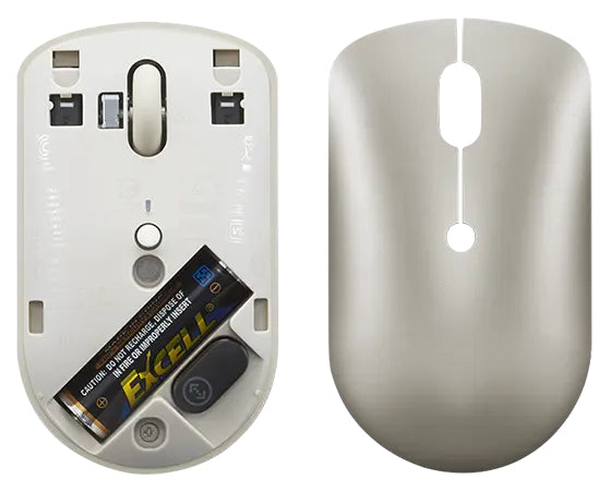Lenovo 540 – Maus – Kabellos (2,4 GHz), 2400 DPI, beidhändig, Sand