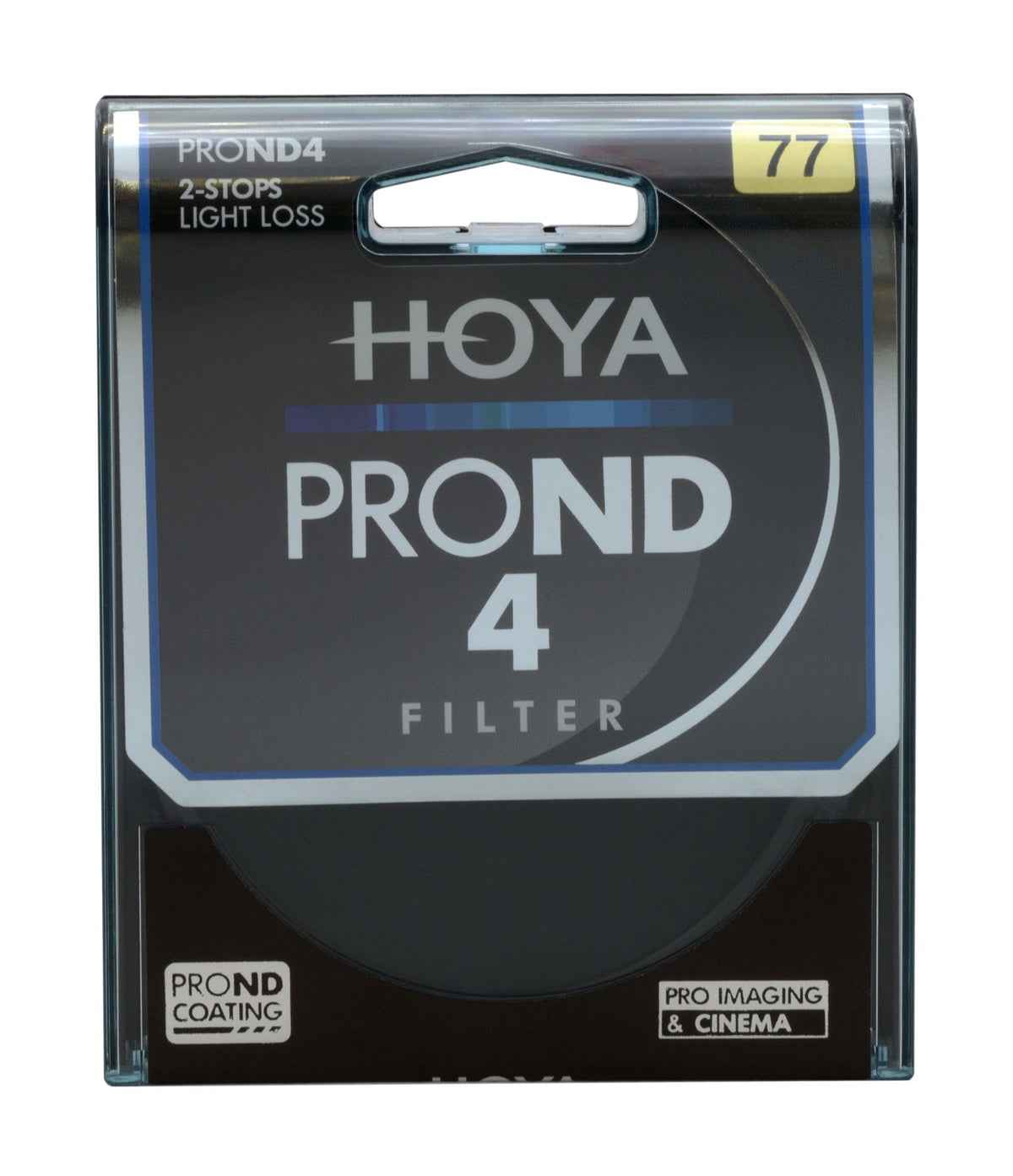 Hoya Pro ND4 Graufilter 58 mm – 2 Blenden (D=0,6) – Aluminium/Glas, doppelseitig beschichtet – Schwarz