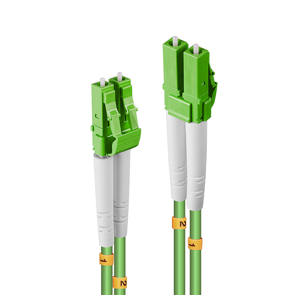 LINDY LWL-Patchkabel – LC–LC, Multimode (OM5, 50/125 µm), 100 Gbit/s, 15 m