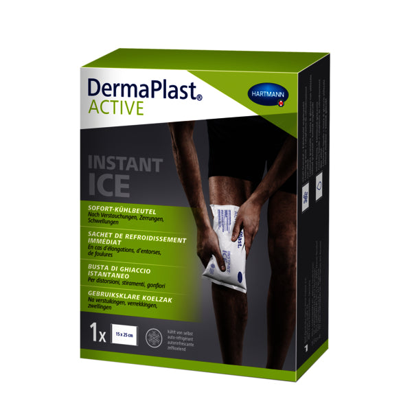 DermaPlast Active Sofort-Kühlbeutel – 150 × 250 mm, weiss, mit Vlies-Schutzhülle