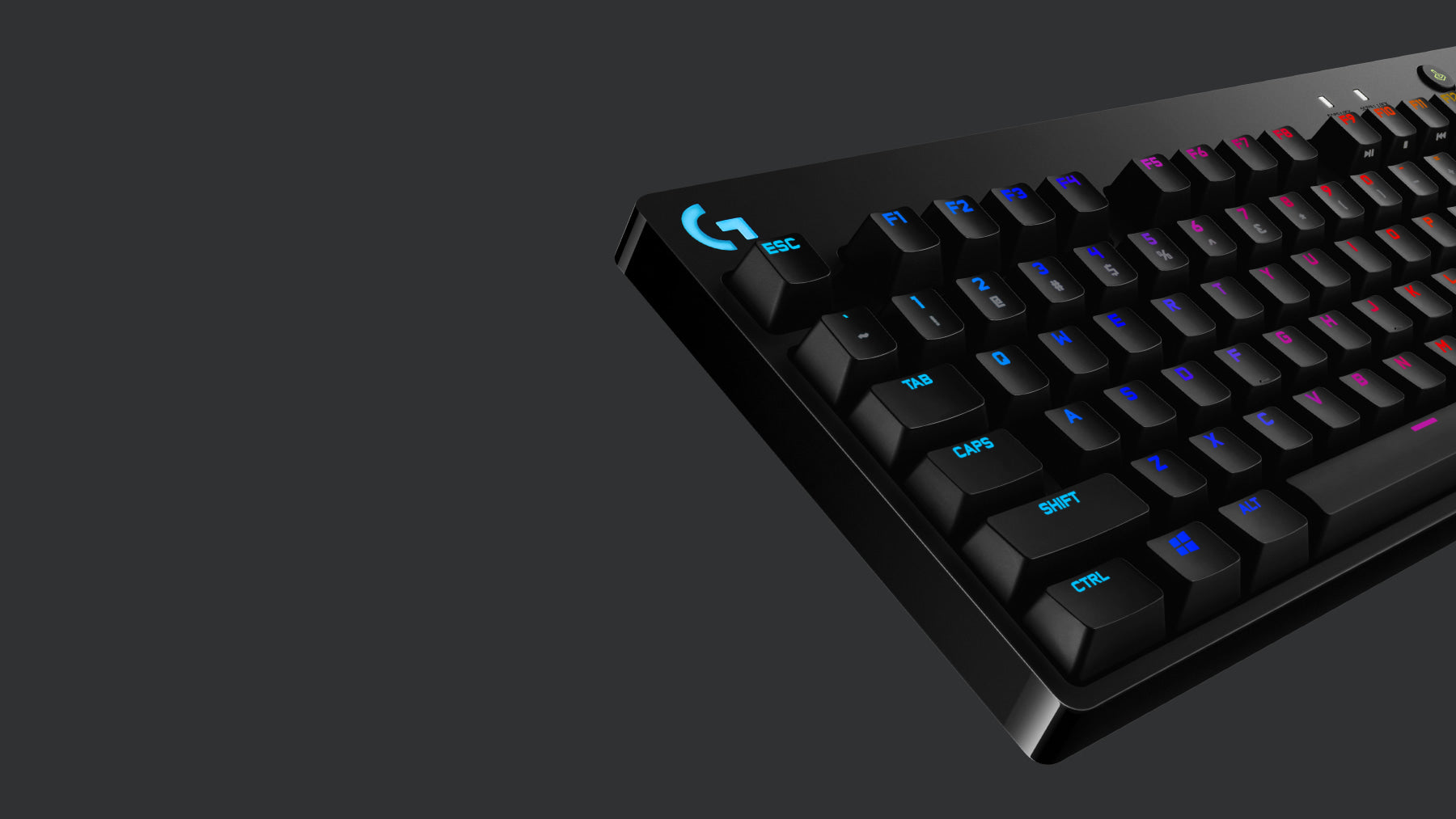 Logitech G PRO – Gaming-Tastatur TKL – Mechanisch (GX Blue), RGB – Kabelgebunden USB – QWERTY (US-INT) – Schwa