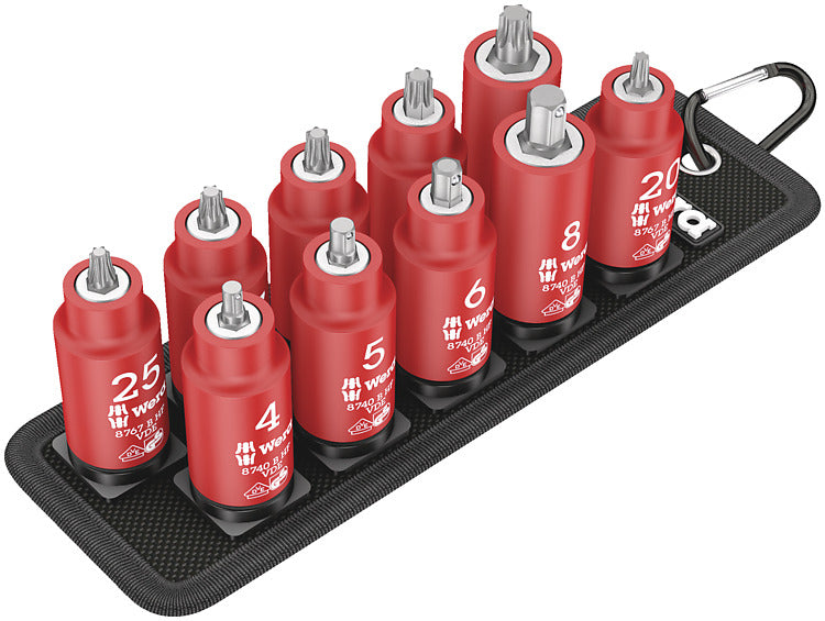 Wera Bitnuss-Satz Belt B – VDE, 3/8"