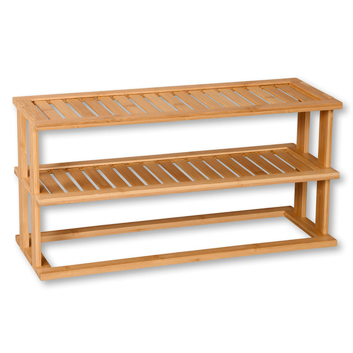 Kesper Bistro-Set – Braun – Bambus – Tisch 55 × 20 × 27 cm – für den Innenbereich