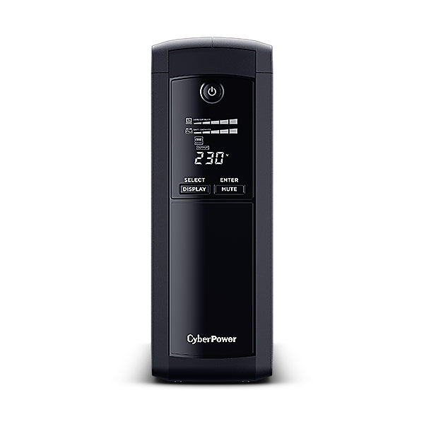 CyberPower Value Pro (VP1200EILCD) – USV Line-interaktiv, 1,2 kVA/720 W, Tower, 8× IEC C13, 230 V, VRLA