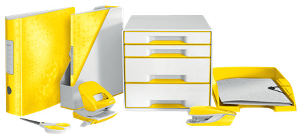 Leitz Briefkorb – Kunststoff, Gelb, Serie WOW