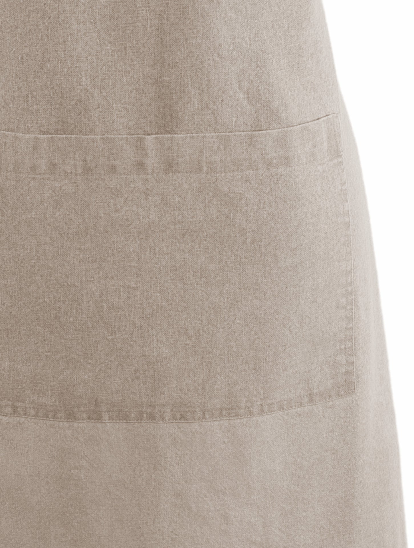 Tiseco Kochschürze Myrna – mit 1 Tasche, waschbar bei 30 °C – Baumwolle – taupe – 74 × 85 cm – 1 Stück
