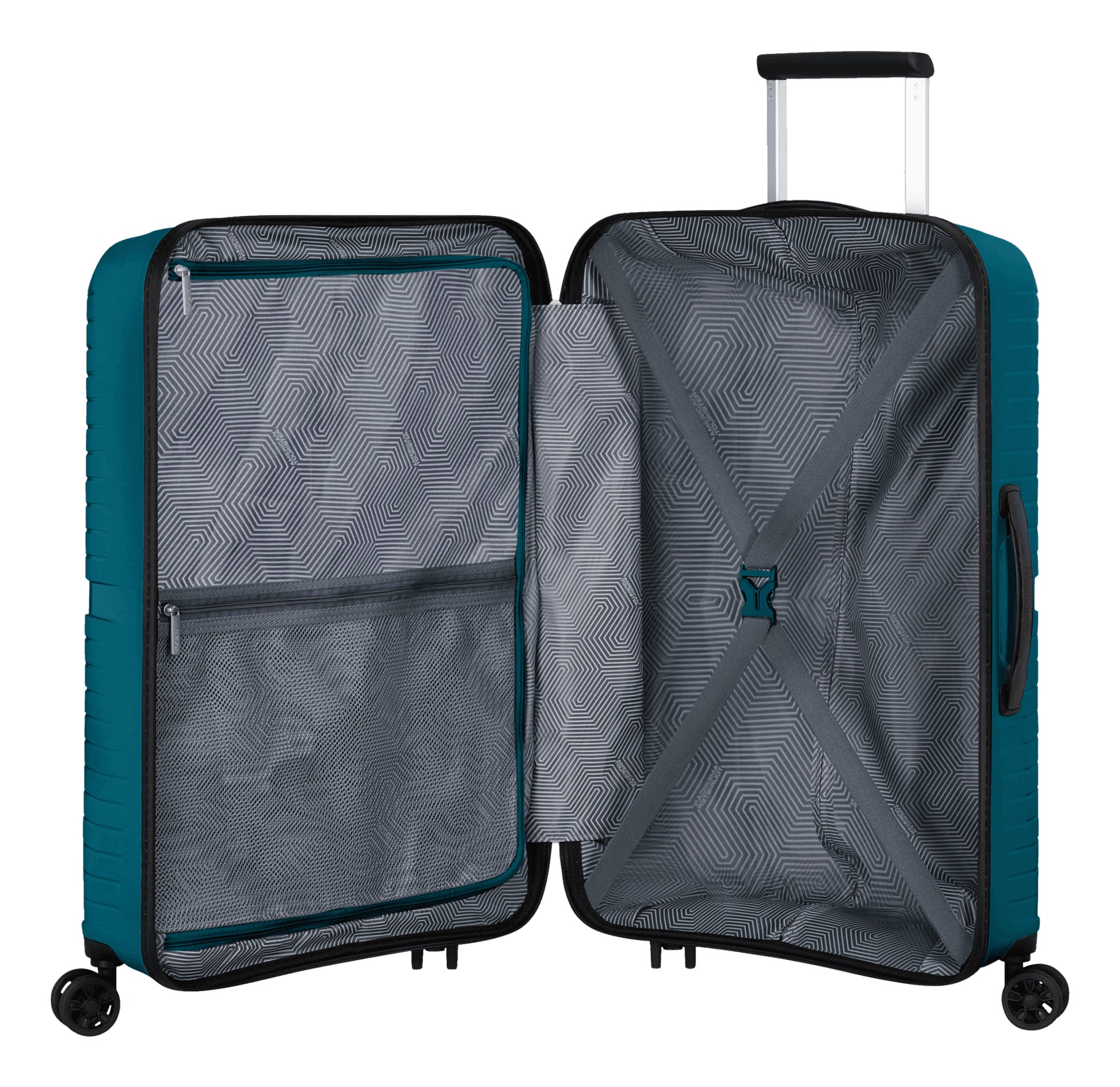 American Tourister Trolley Airconic Spinner 67 – 67 l, Hartschale, 4 Doppelrollen, mit TSA, Deep Ocean