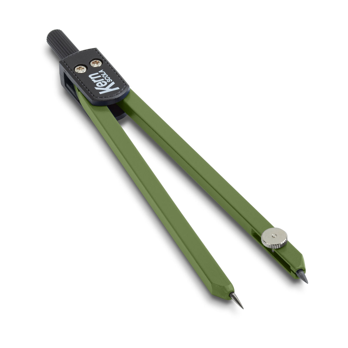 Kern Scola Erdtöne Präzisionszirkel – Länge 135 mm, max. Kreis-Ø 30 cm, farbig sortiert, Display à 30 Stück