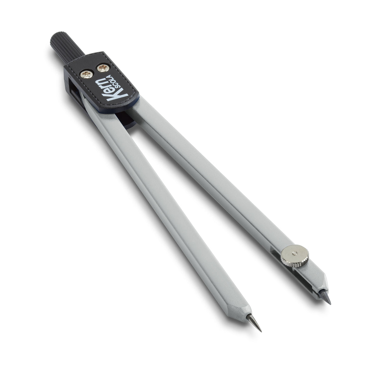 Kern Scola Präzisionszirkel – Länge 190 mm, max. Kreis-Ø 30 cm, Minendose mit 1 Bleimine, Display à 20 Stück