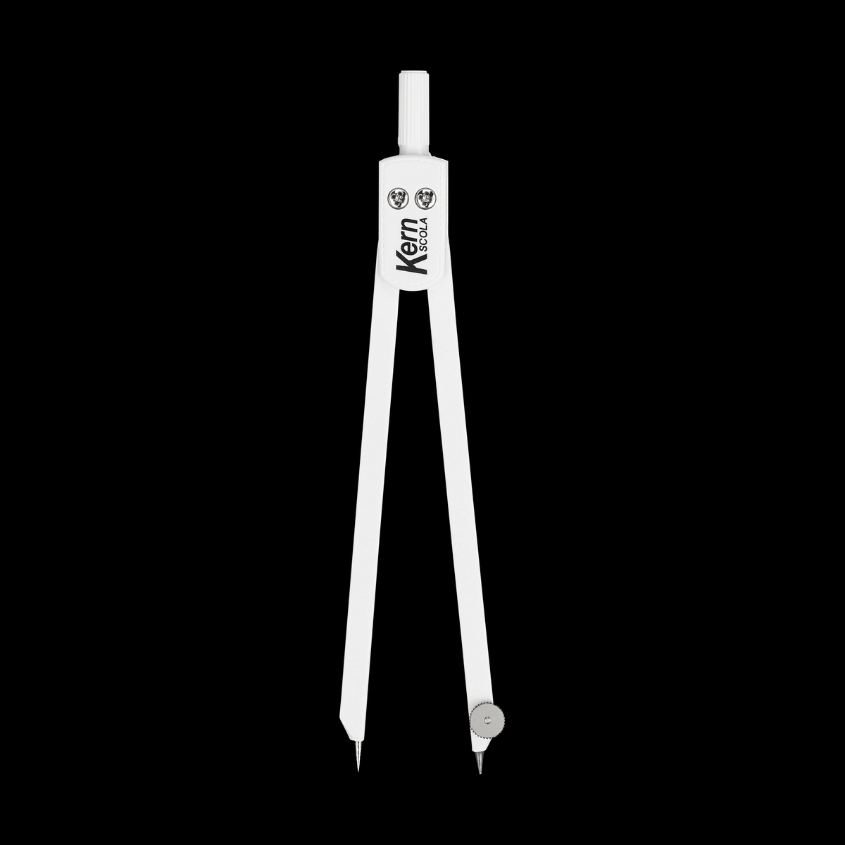 Kern Scola Präzisionszirkel – Länge 172 mm, max. Kreis-Ø 30 cm, weiss