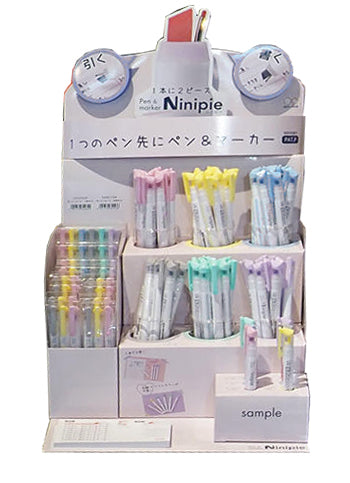 Sun-star Ninipie Stift & Marker Textmarker – Farben sortiert, Keil/Fein 4,0/0,5 mm