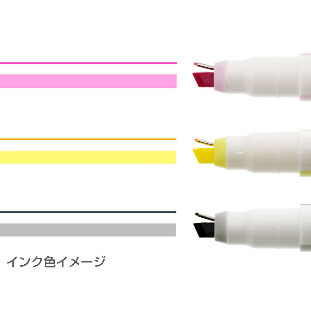 Sun-star Ninipie Stift & Marker Textmarker – Farben sortiert, Keil/Fein 4,0/0,5 mm