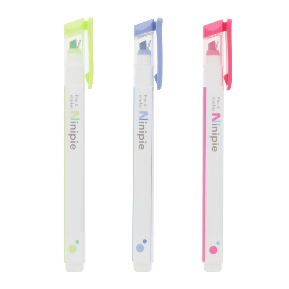 Sun-star Ninipie Stift & Marker Textmarker – Farben sortiert, Keil/Fein 4/0,5 mm
