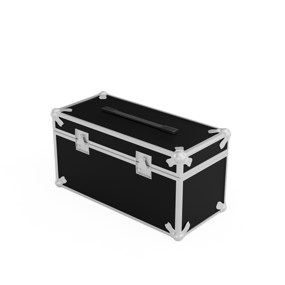 SDS Flightcase – mit Moosgummi, schwarz, Metall, B 420 × H 270 × T 220 mm – für Desk Indoor 15,6″