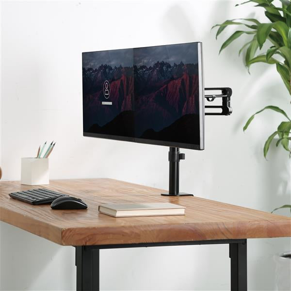 StarTech.com Doppel Monitorarm – Monitorarm Tischhalterung – Klemme/Durchführung – 2 Monitore – bis 32"