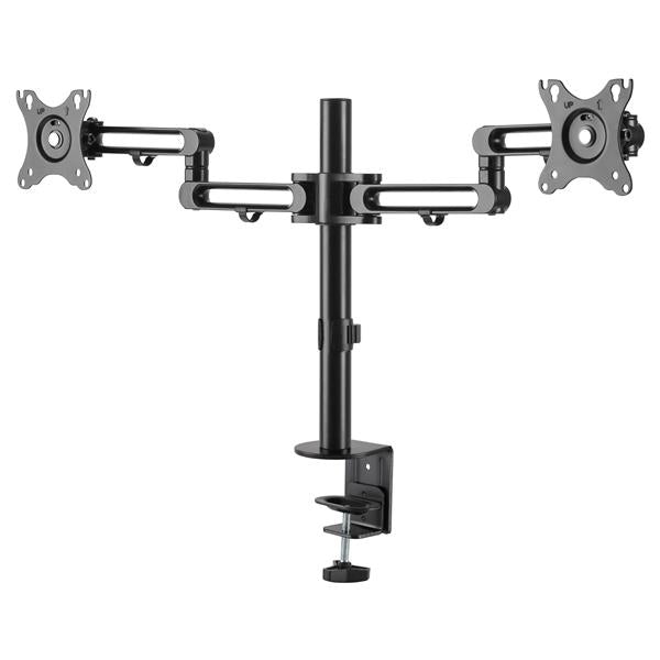 StarTech.com Doppel Monitorarm – Monitorarm Tischhalterung – Klemme/Durchführung – 2 Monitore – bis 32"
