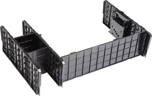L-BOXX Trennwand – schwarz, B 200 × H 100 × T 440 mm, für XL-Boxx