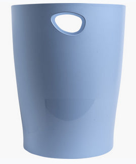 Exacompta Papierkorb – 15 l – Kunststoff (PP), rund – hellblau
